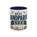 Best Grandparents Ever Coffee Mug | Gift From Grandkids | Accent Color Ceramic 11oz 15oz