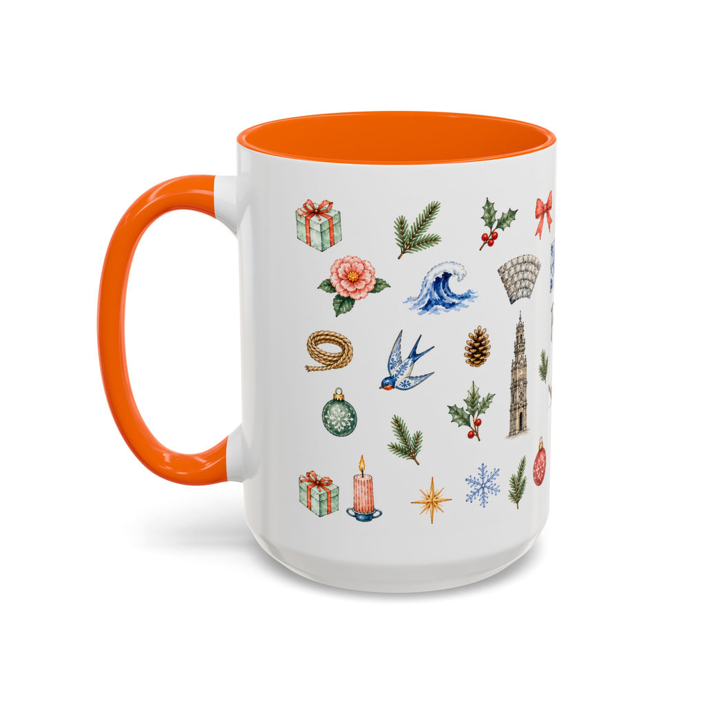 Porto Christmas Mug | Watercolor City Souvenir, Travel Gift (11oz/15oz)