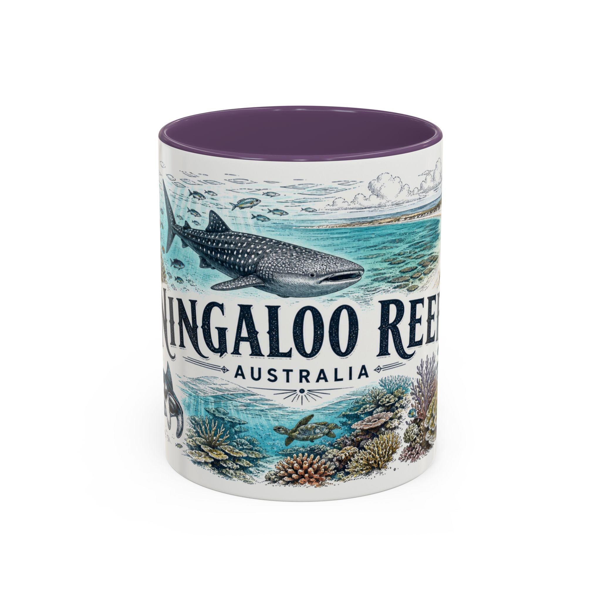 Ningaloo Reef Mug, Australia Travel Souvenir, Bucket List Gift, Accent Ceramic Coffee Mug 11oz 15oz