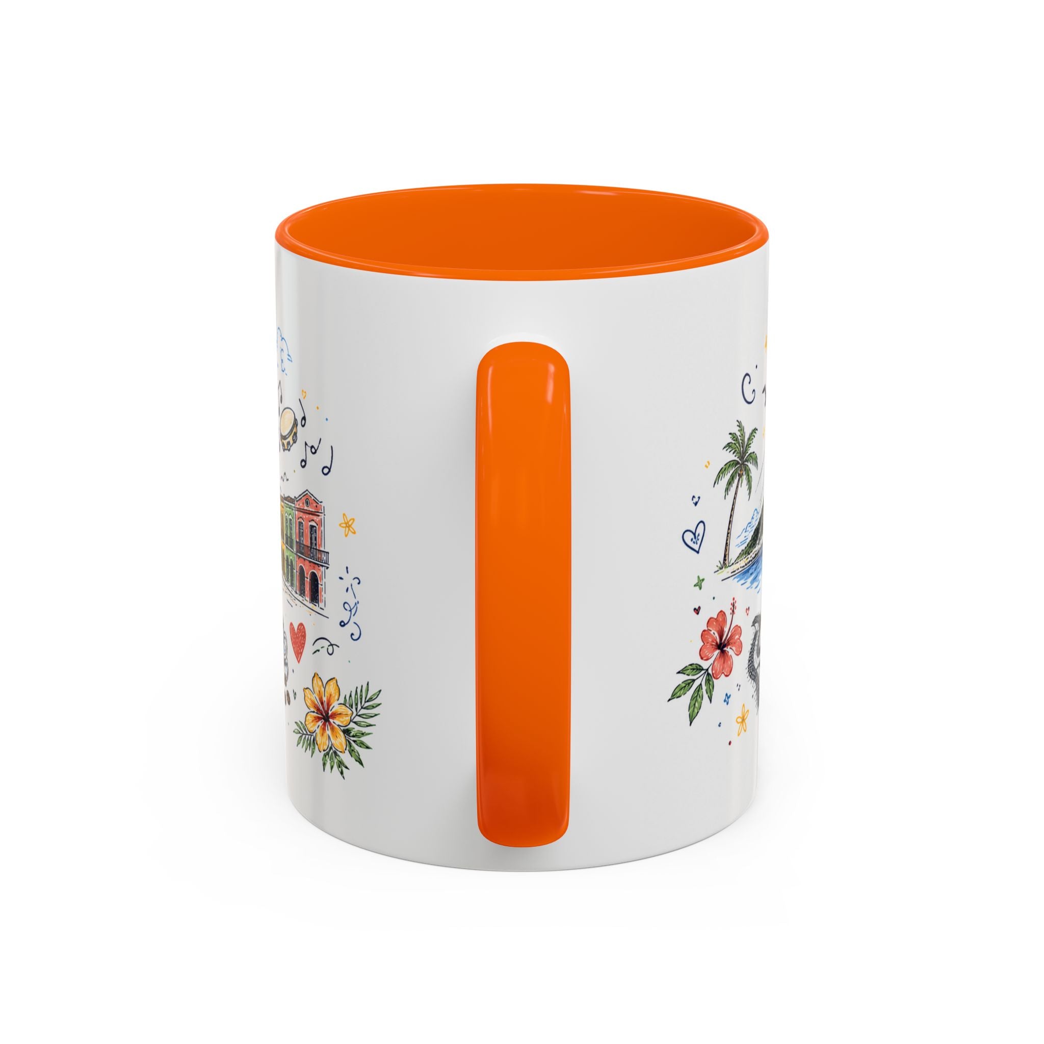 Rio de Janeiro Coffee Mug | Brazil Souvenir Travel Gift | Accent Color Ceramic 11oz 15oz