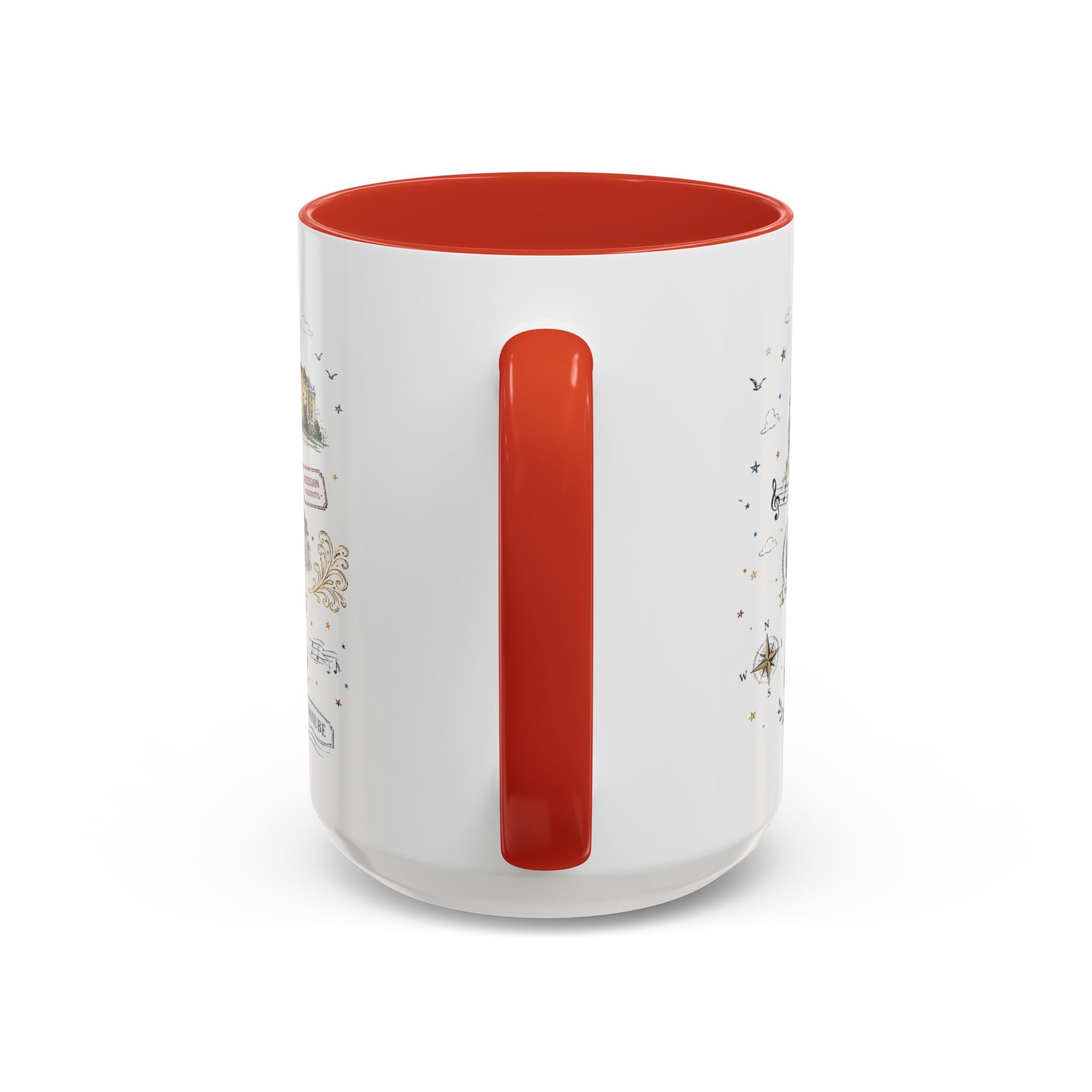 Vienna Coffee Mug | Austria Souvenir Travel Gift | Accent Color Ceramic 11oz 15oz