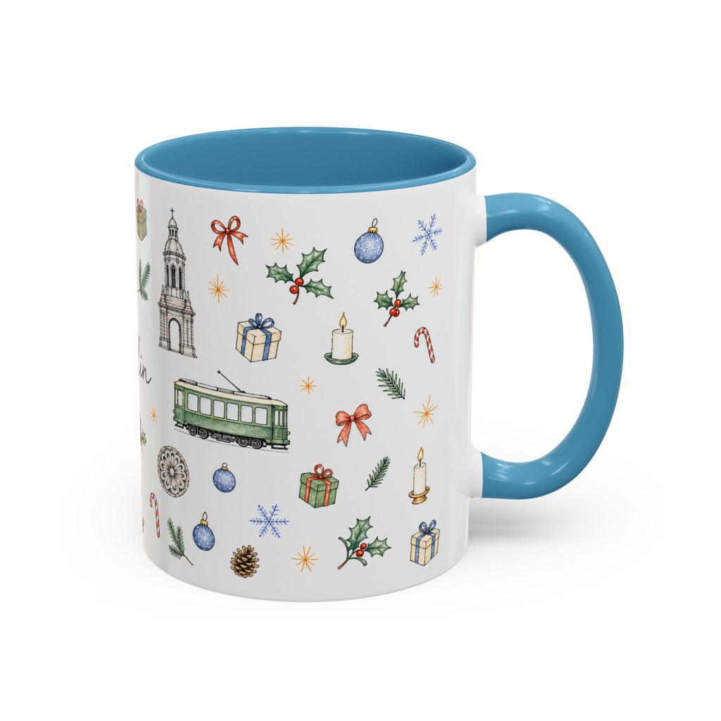 Dublin Christmas Mug | Watercolor City Souvenir, Holiday Travel Gift (11oz/15oz)