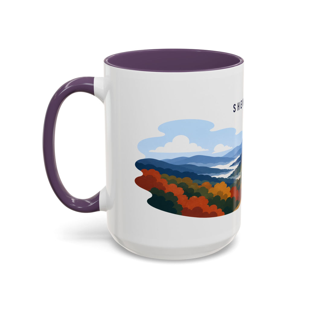 Shenandoah National Park Coffee Mug | Solid Color Block Park Souvenir | 11oz 15oz Accent Mug