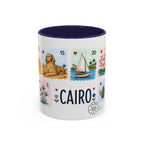 Cairo Coffee Mug | Postage Stamp Collage Mug | Travel Souvenir Accent Cup 11oz 15oz