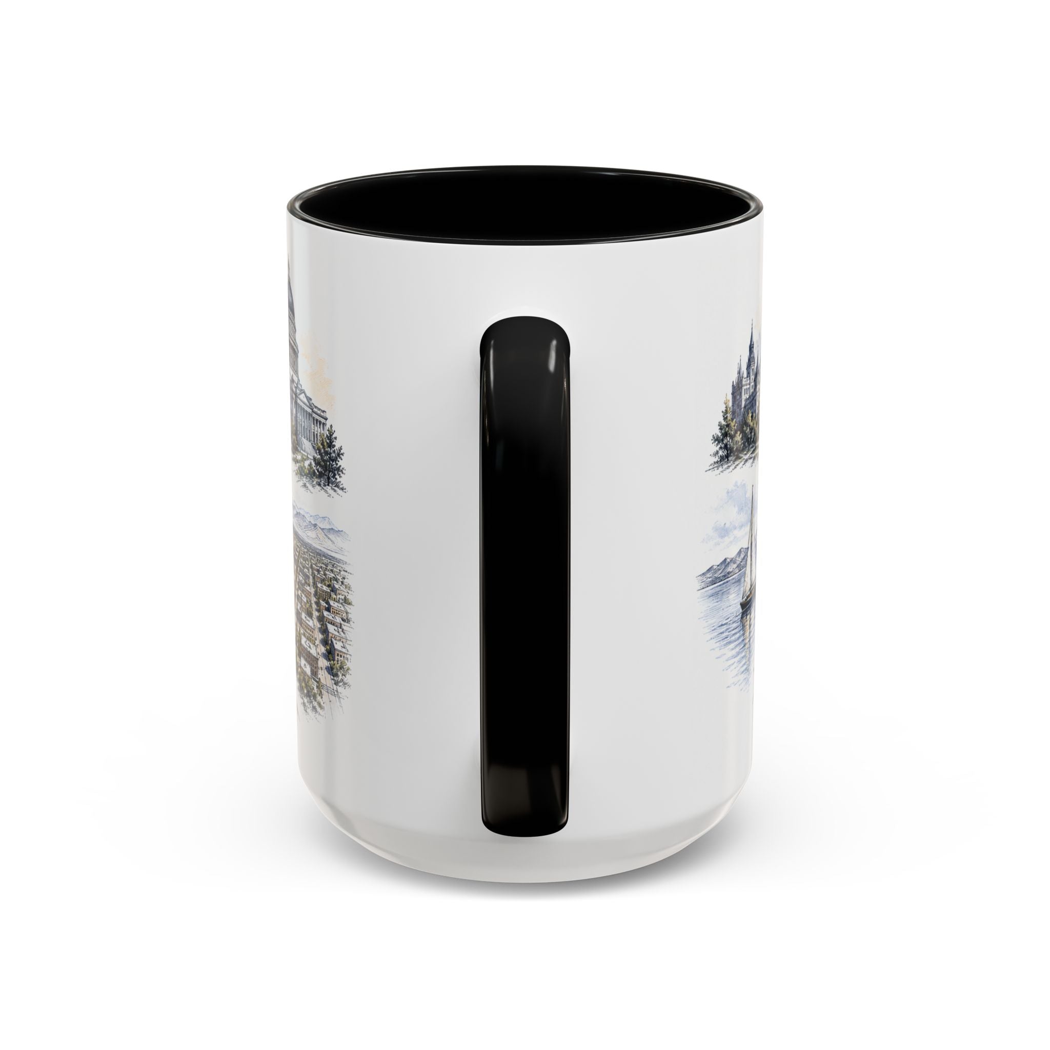 Salt Lake City Coffee Mug | United States Travel Souvenir | Vintage Illustrated City Gift | 11 oz 15 oz Accent Mug