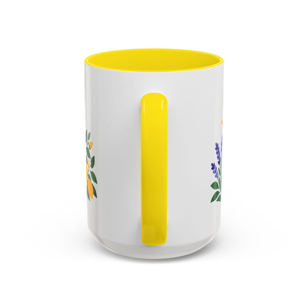Gemini Zodiac Coffee Mug | Twins and Floral Design | Astrology Birthday Gift | 11 oz 15 oz Ceramic Accent Mug