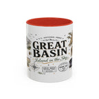 Great Basin National Park Coffee Mug | Nevada Desert Stargazing Hiking Gift | Accent Color Ceramic 11oz 15oz
