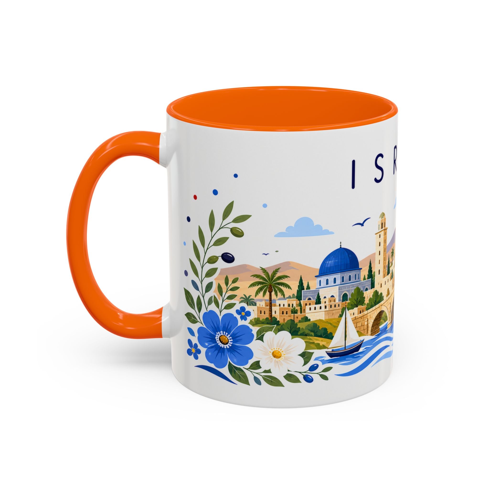 Israel Coffee Mug | Travel Souvenir Accent Mug | Place Gift Ceramic Cup 11oz 15oz