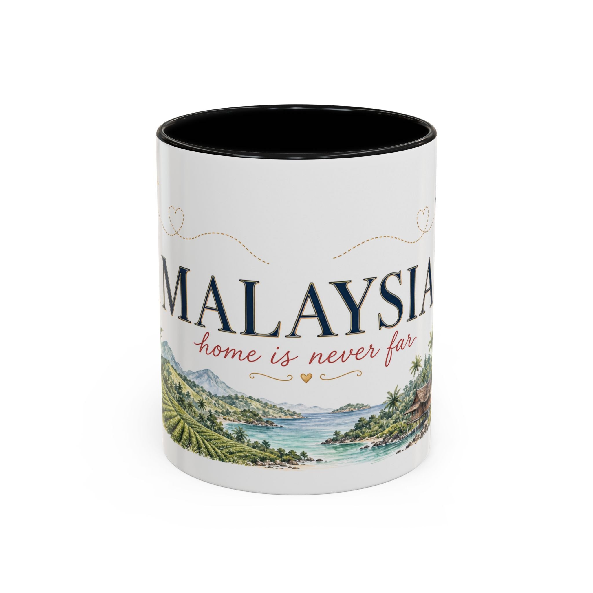 Malaysia Home Country Mug | Moving Away Gift | Long Distance Friendship | 11 oz 15 oz Accent Mug