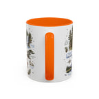 Mount Rainier Coffee Mug | National Park Hiking Washington Gift | Accent Color Ceramic 11oz 15oz