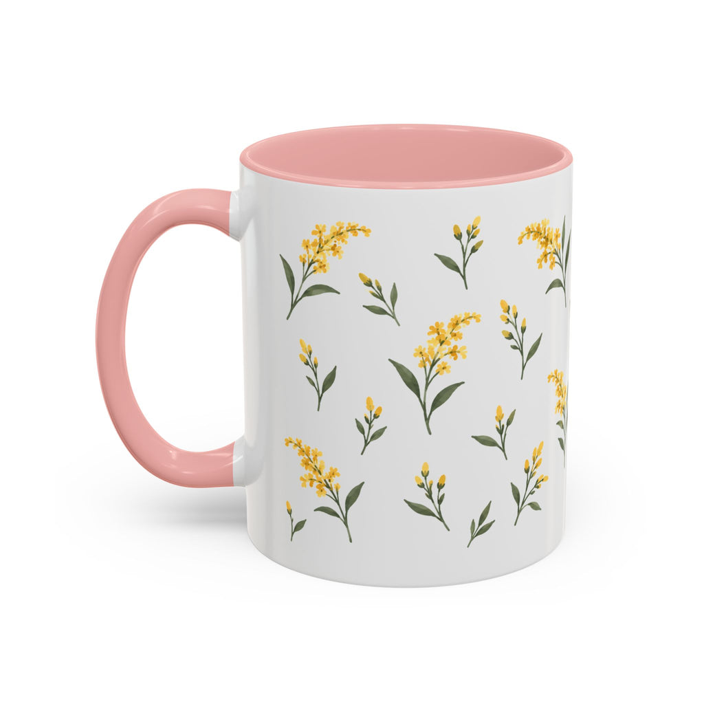 Kentucky Goldenrod Mug, State Flower Floral Coffee Cup, 11oz Botanical Gift