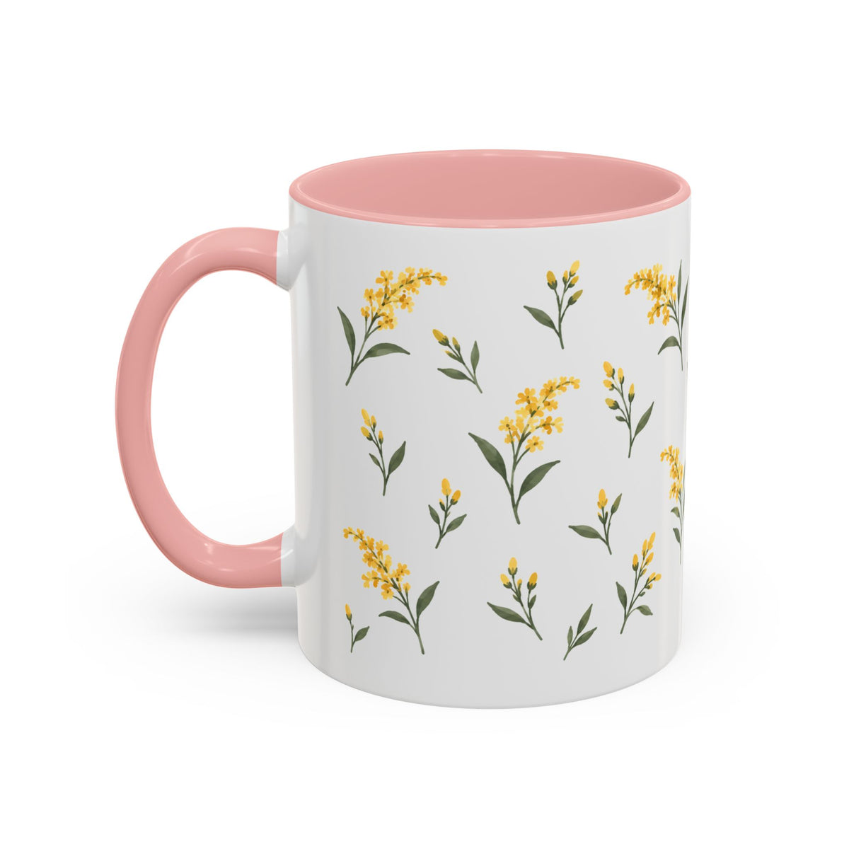 Kentucky Goldenrod Mug, State Flower Floral Coffee Cup, 11oz Botanical Gift