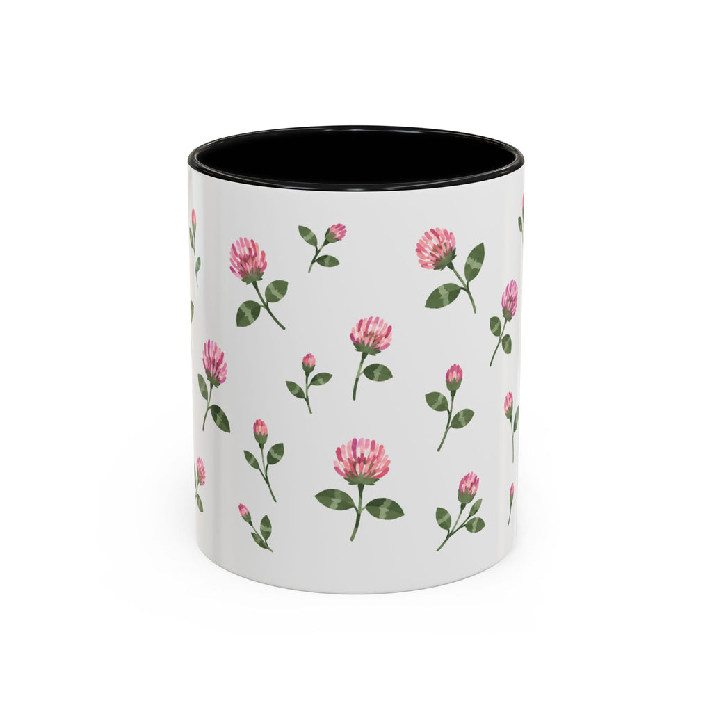Vermont Red Clover Mug, State Flower Floral Coffee Cup, 11oz Botanical Gift