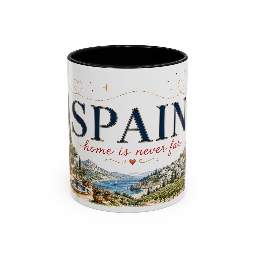 Spain Home Country Mug | Moving Away Gift | Long Distance Friendship | 11 oz 15 oz Accent Mug