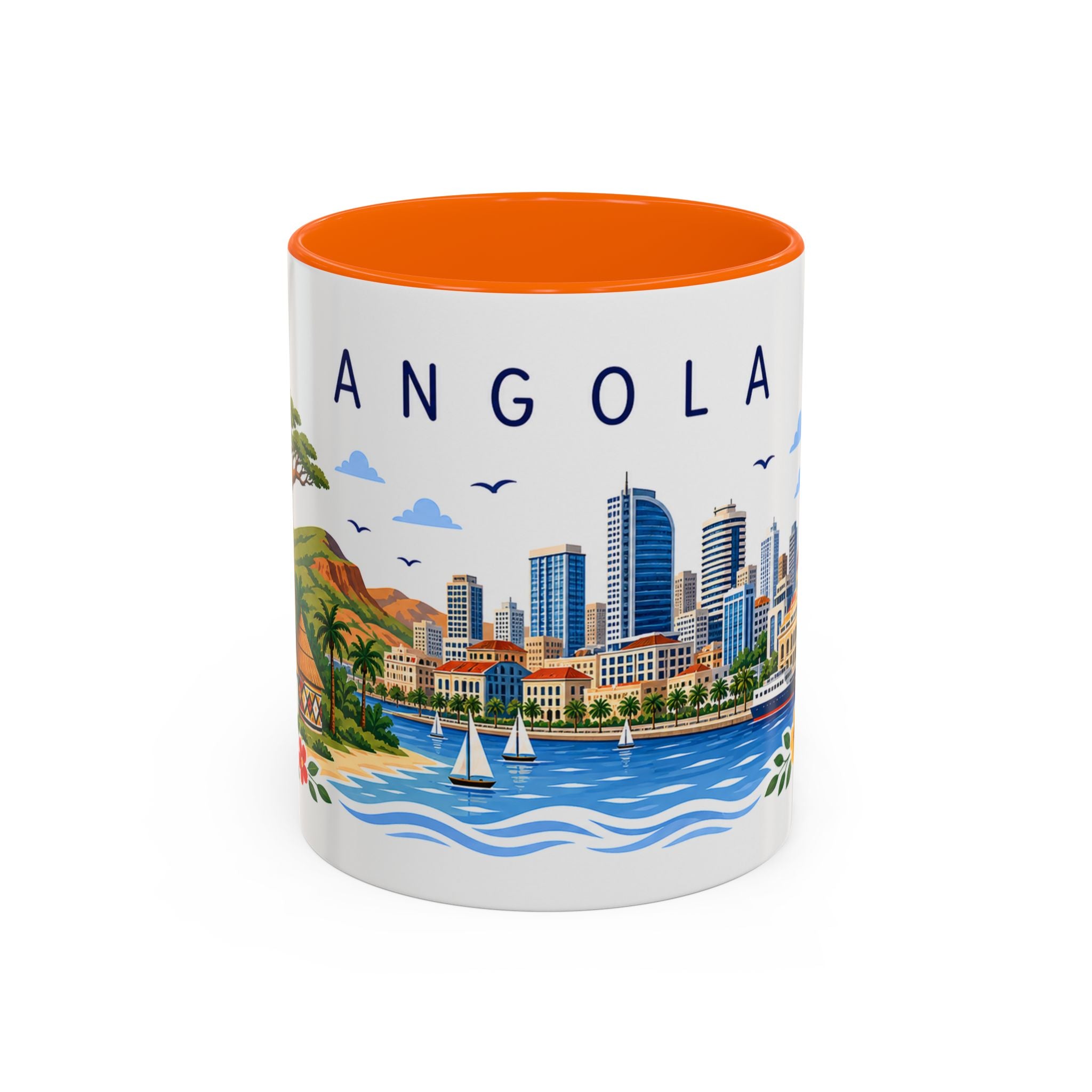 Angola Coffee Mug | Travel Souvenir Accent Mug | Place Gift Ceramic Cup 11oz 15oz