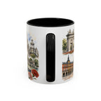 Madrid Coffee Mug | Spain Travel Souvenir | Vintage Illustrated City Gift | 11 oz 15 oz Accent Mug