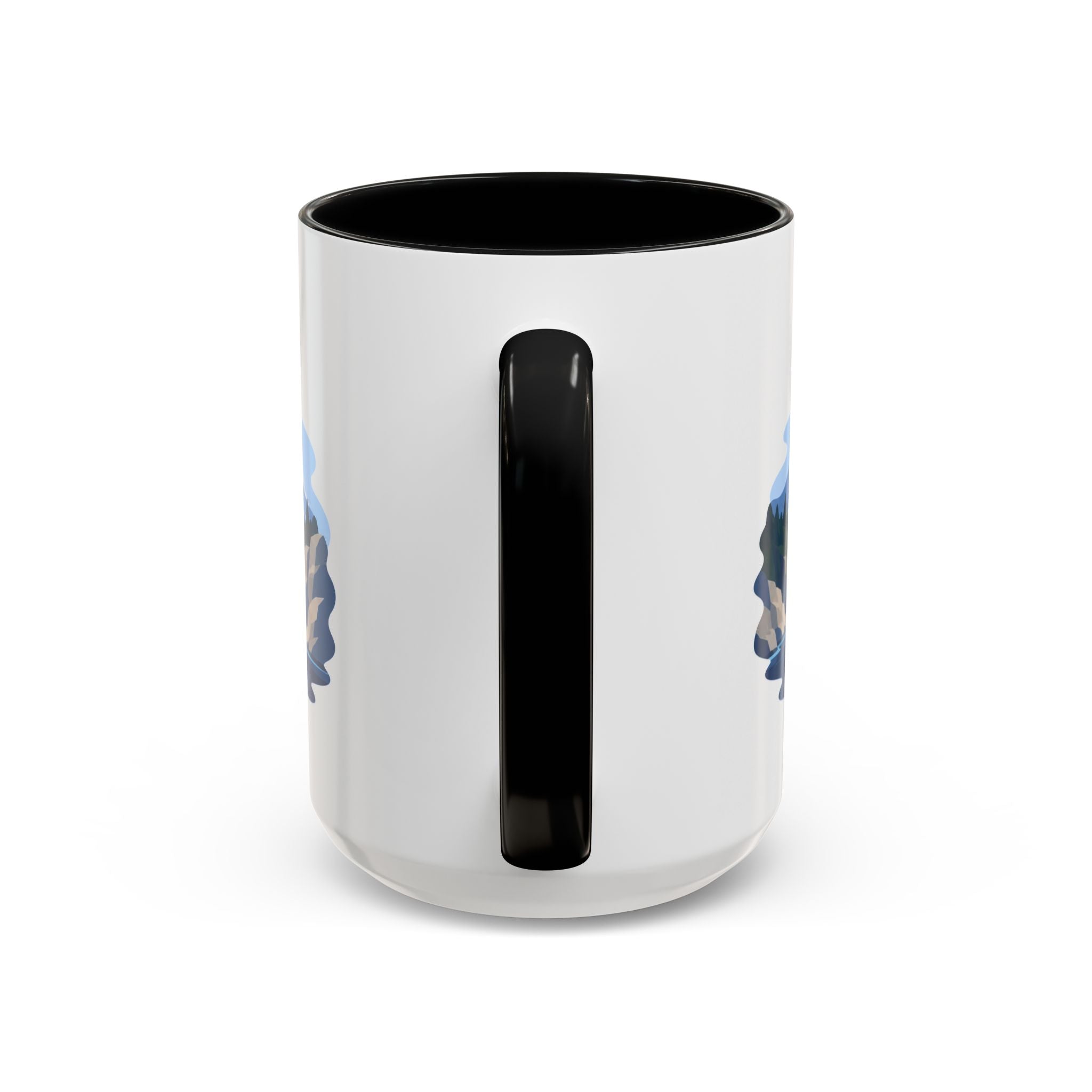Glacier Bay National Park Coffee Mug | Solid Color Block Park Souvenir | 11oz 15oz Accent Mug
