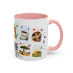 Nairobi Coffee Mug | Postage Stamp Collage Mug | Travel Souvenir Accent Cup 11oz 15oz