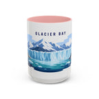 Glacier Bay National Park Coffee Mug | Solid Color Block Park Souvenir | 11oz 15oz Accent Mug
