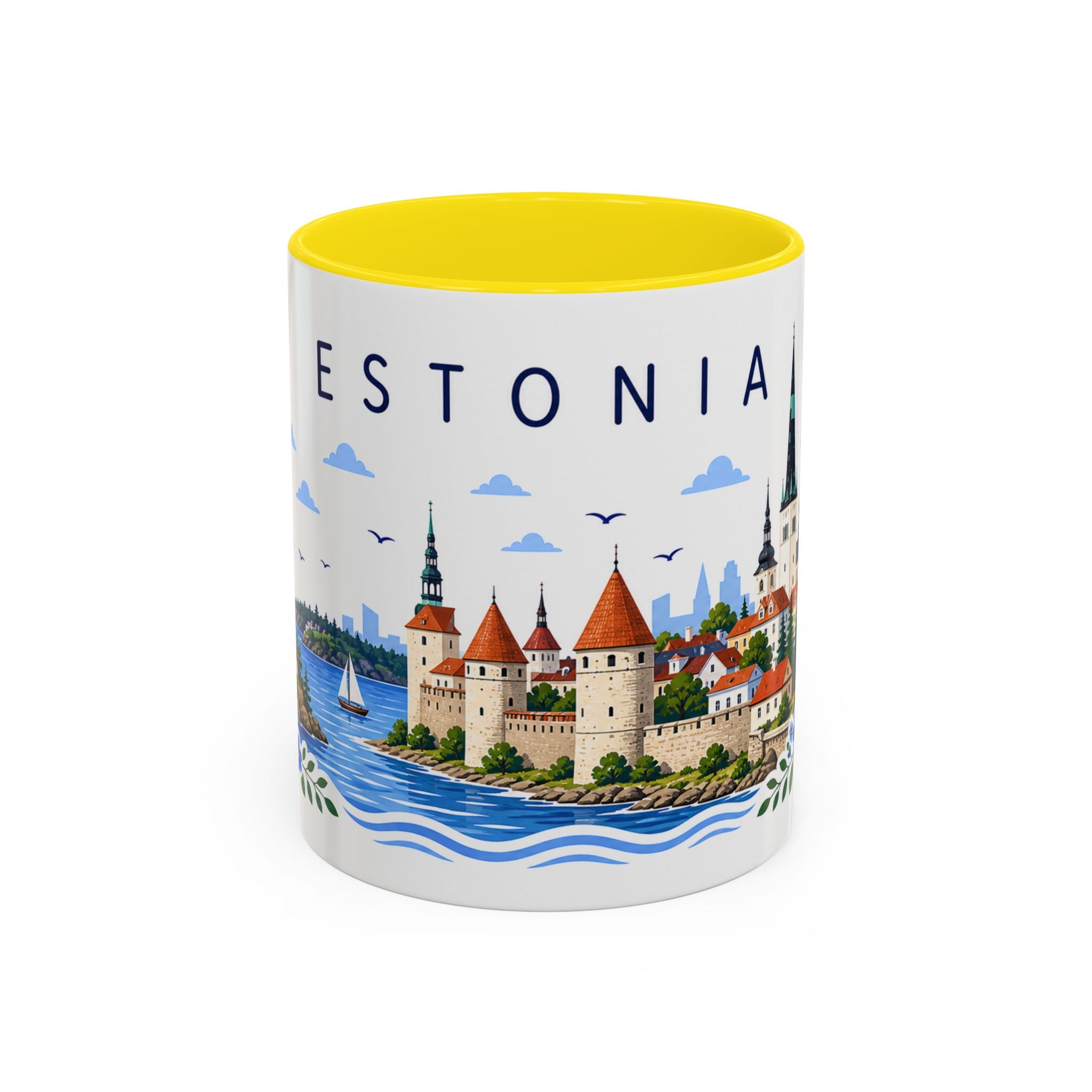 Estonia Coffee Mug | Travel Souvenir Accent Mug | Place Gift Ceramic Cup 11oz 15oz