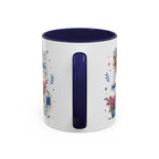 Santorini Coffee Mug | Travel Destination Souvenir Gift | Accent Color Ceramic 11oz 15oz