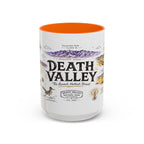 Death Valley National Park Coffee Mug | California Desert Hiking Camping Gift | Accent Color Ceramic 11oz 15oz