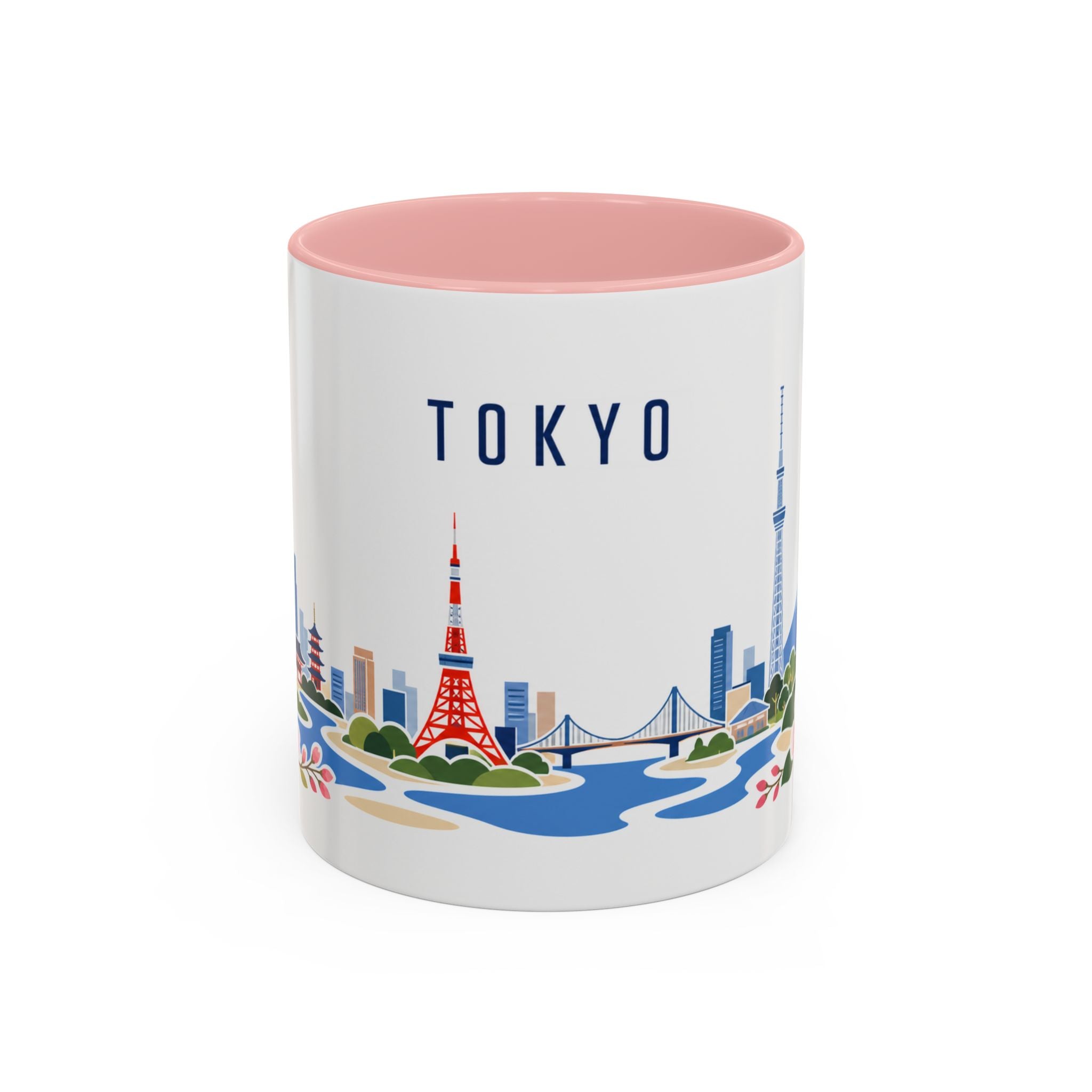 Tokyo Coffee Mug | Japan Travel Souvenir | Porcelain Decal City Gift | 11oz 15oz Accent Mug