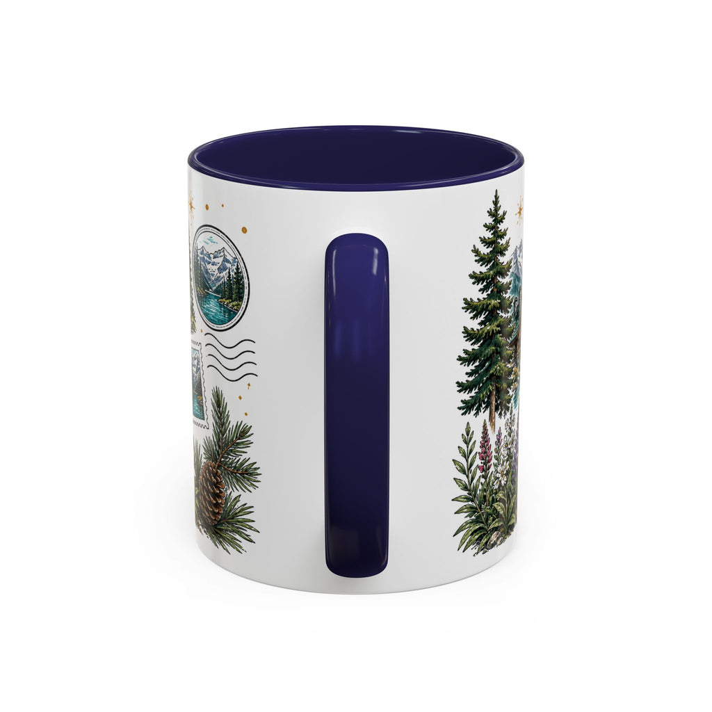 Banff Lake Louise Coffee Mug | Travel Destination Souvenir Gift | Accent Color Ceramic 11oz 15oz
