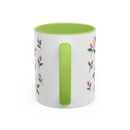 Connecticut Mountain Laurel Mug, State Flower Floral Coffee Cup, 11oz Botanical Gift
