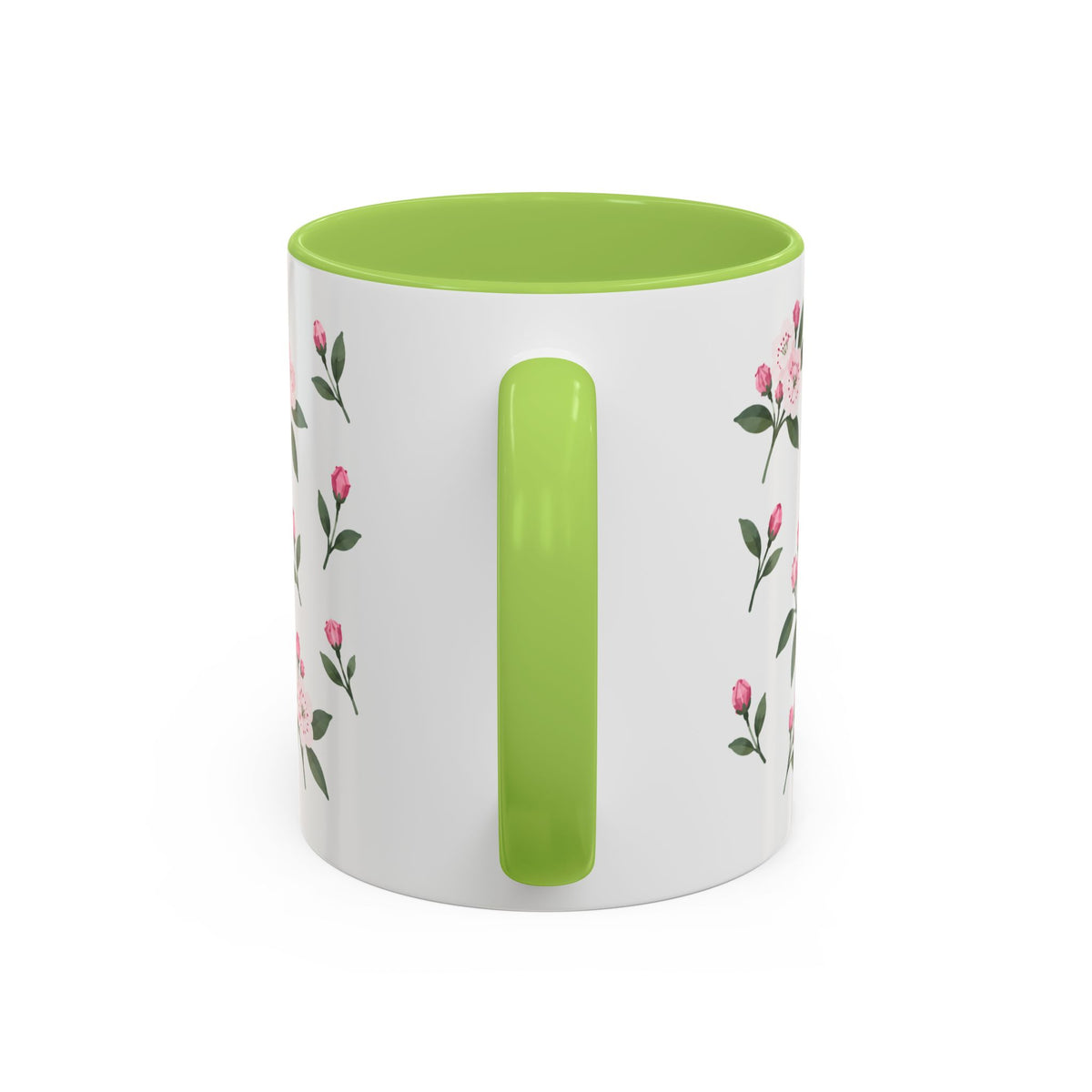 Connecticut Mountain Laurel Mug, State Flower Floral Coffee Cup, 11oz Botanical Gift