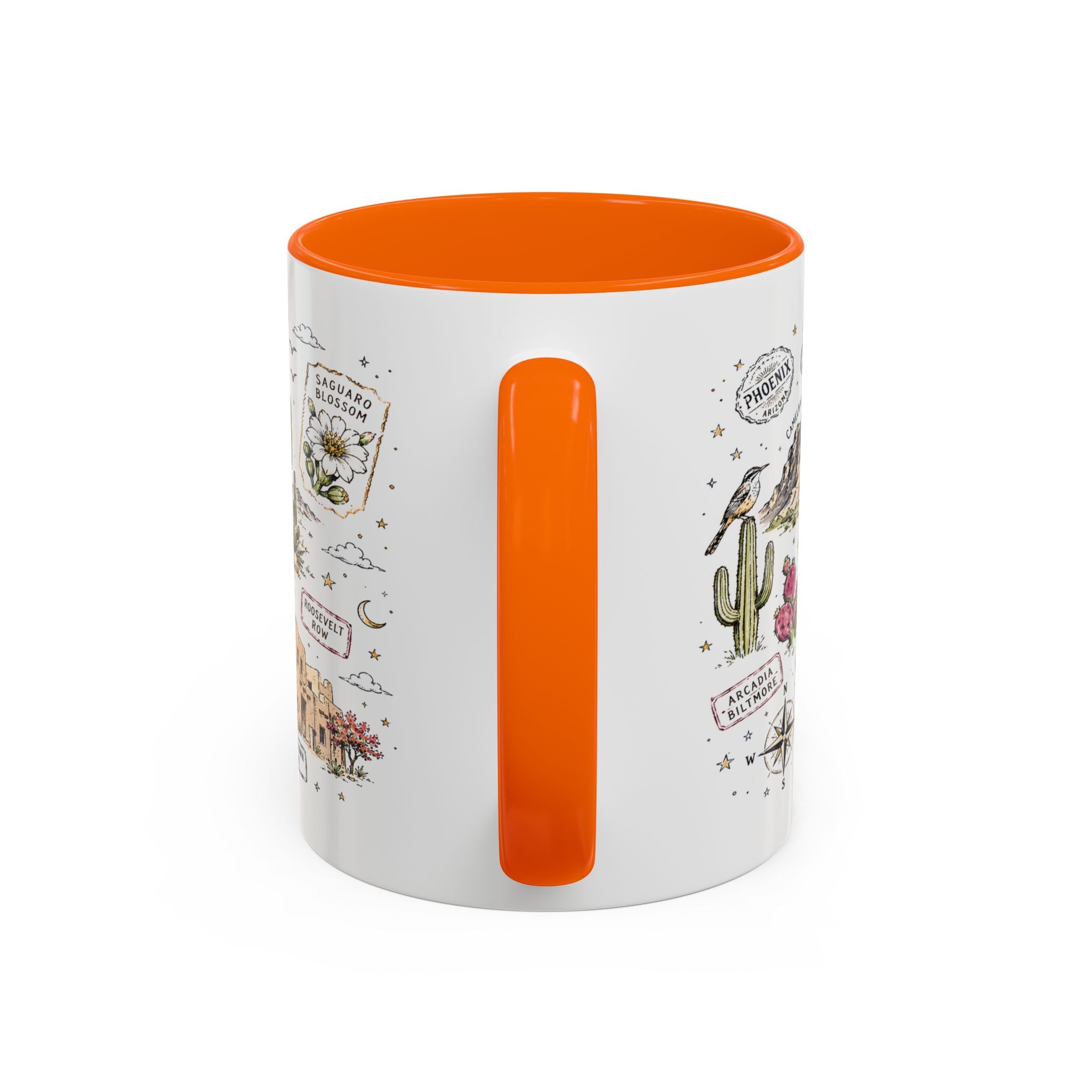 Phoenix Coffee Mug | Arizona Souvenir City Gift | Accent Color Ceramic 11oz 15oz