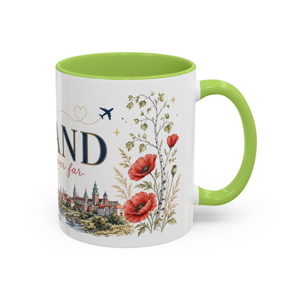 Poland Home Country Mug | Moving Away Gift | Long Distance Friendship | 11 oz 15 oz Accent Mug