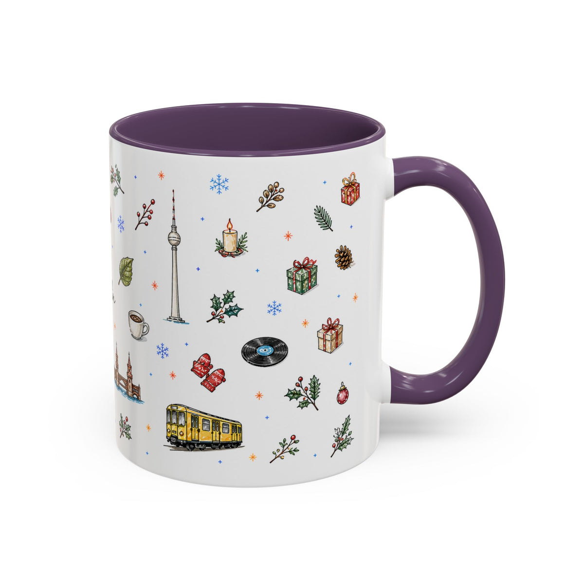 Berlin Christmas Mug | Watercolor City Souvenir, Travel Gift (11oz/15oz)