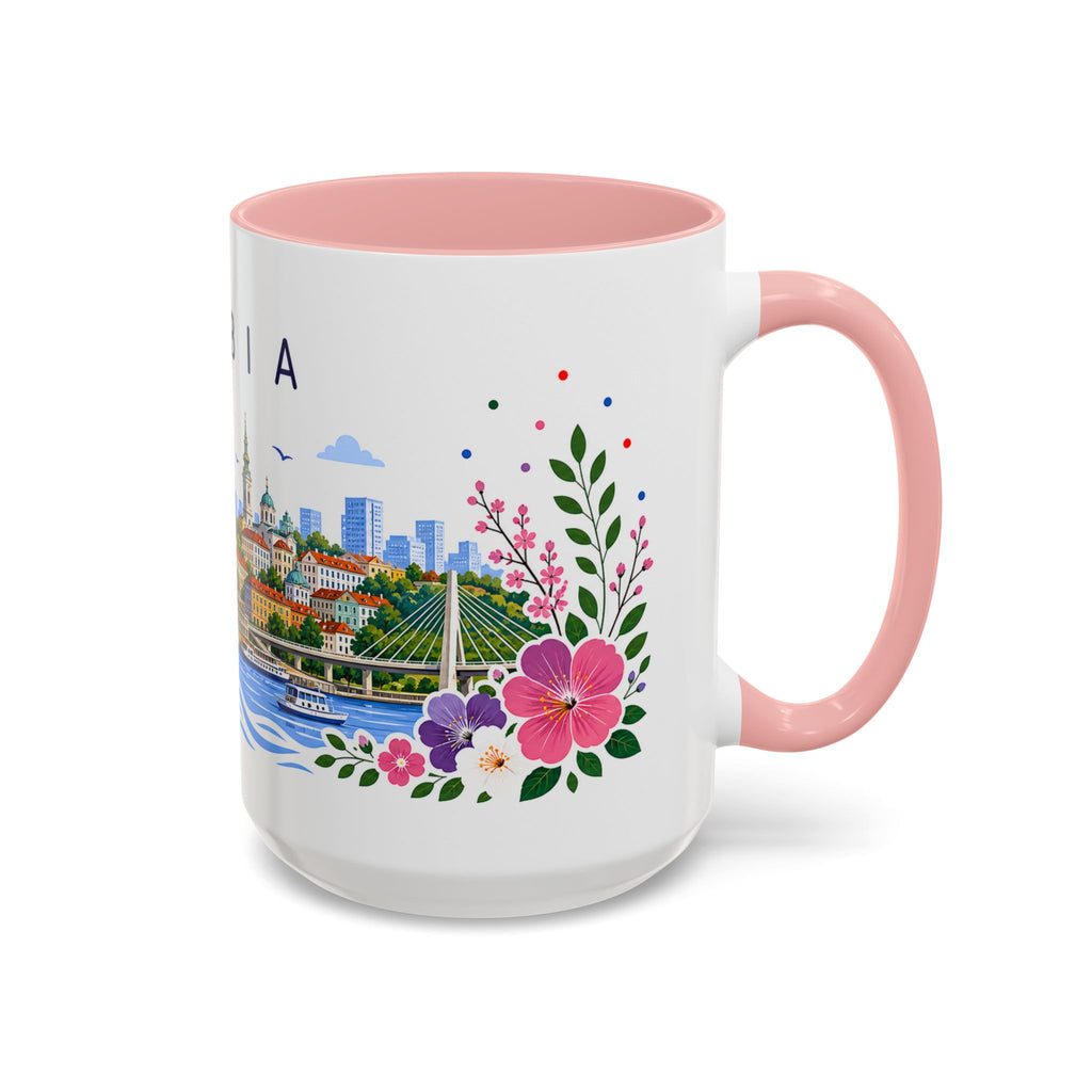 Serbia Coffee Mug | Travel Souvenir Accent Mug | Place Gift Ceramic Cup 11oz 15oz