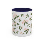 West Virginia Rhododendron Mug, State Flower Floral Coffee Cup, 11oz Botanical Gift