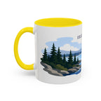 Isle Royale National Park Coffee Mug | Solid Color Block Park Souvenir | 11oz 15oz Accent Mug