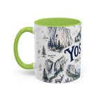 Yosemite National Park Coffee Mug | Hiking Camping Nature Gift | Accent Color Ceramic 11oz 15oz