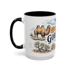 Gobi Desert Mug, Mongolia Travel Souvenir, Bucket List Gift, Accent Ceramic Coffee Mug 11oz 15oz