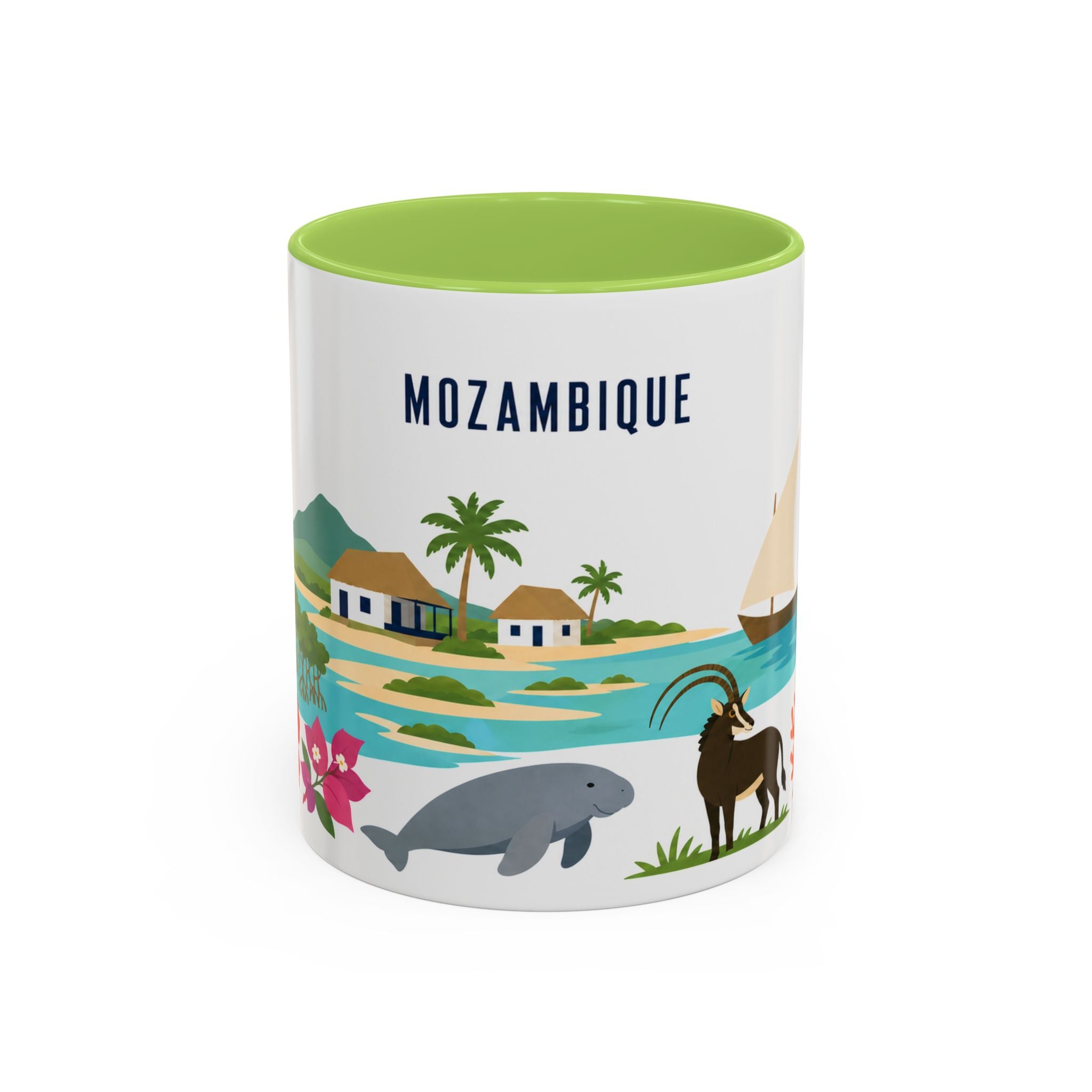Mozambique Home Country Mug | Moving Away Gift | Long Distance Friendship | 11 oz 15 oz Accent Mug