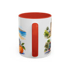 Valencia Illustrated Travel Mug | City Souvenir Accent Coffee Mug | 11oz 15oz Ceramic Cup