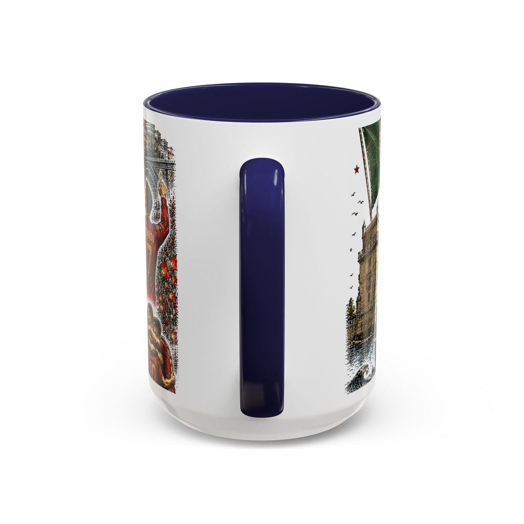 Portugal Soccer Coffee Mug | World Cup Fan Gift | Accent Color Ceramic 11oz 15oz Match Day Cup