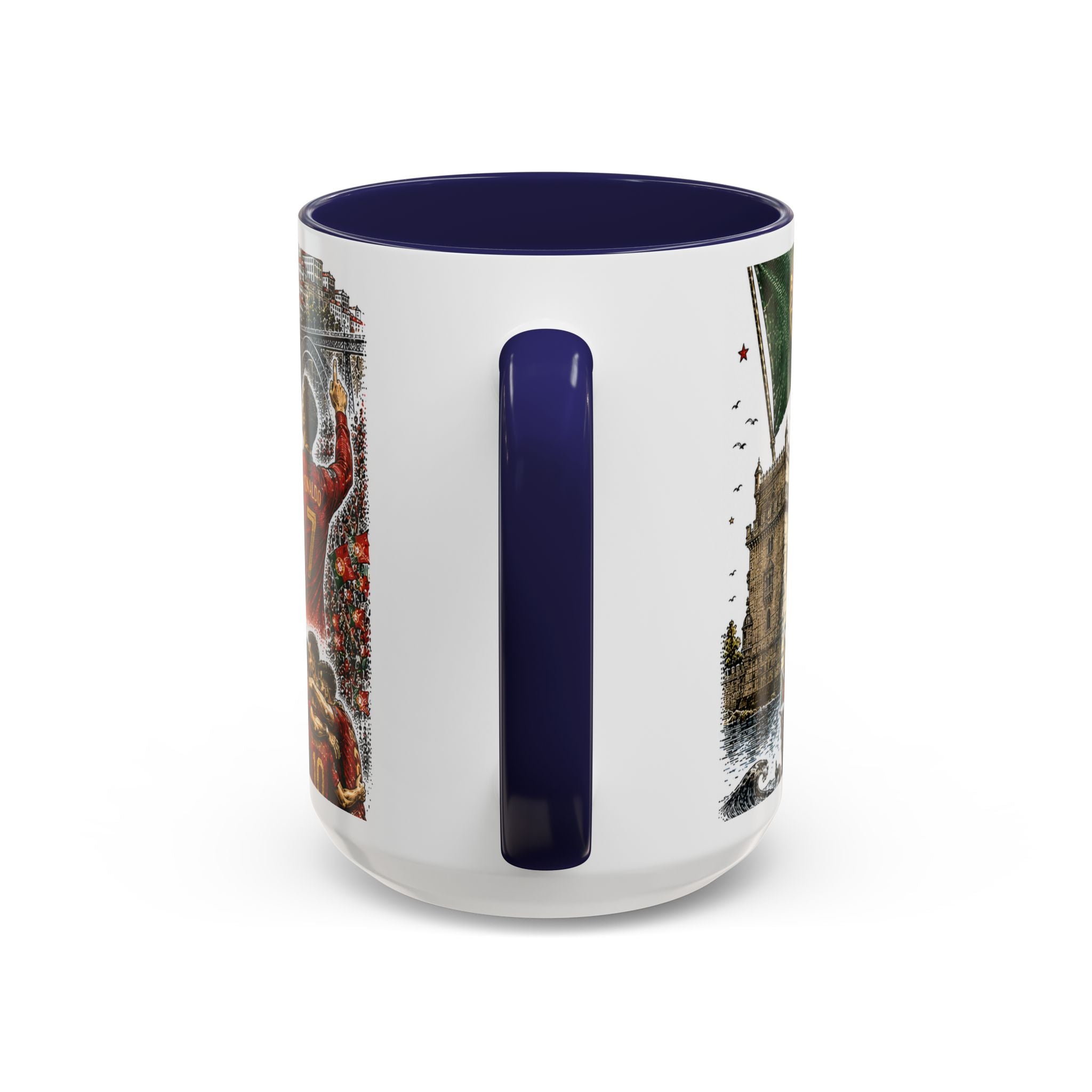 Portugal Soccer Coffee Mug | World Cup Fan Gift | Accent Color Ceramic 11oz 15oz Match Day Cup
