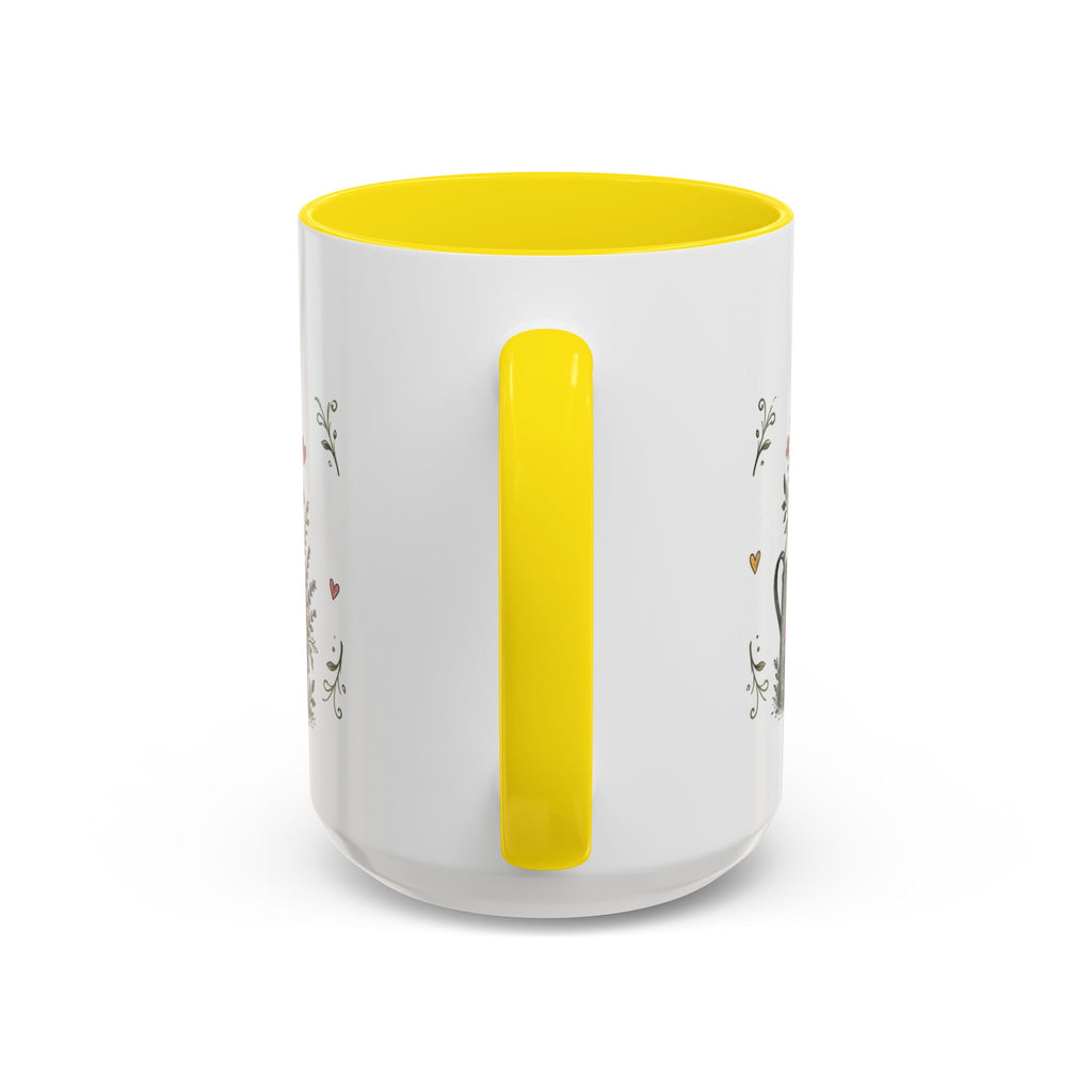 Grandma's Garden Of Love Coffee Mug | Gift From Grandkids | Accent Color Ceramic 11oz 15oz