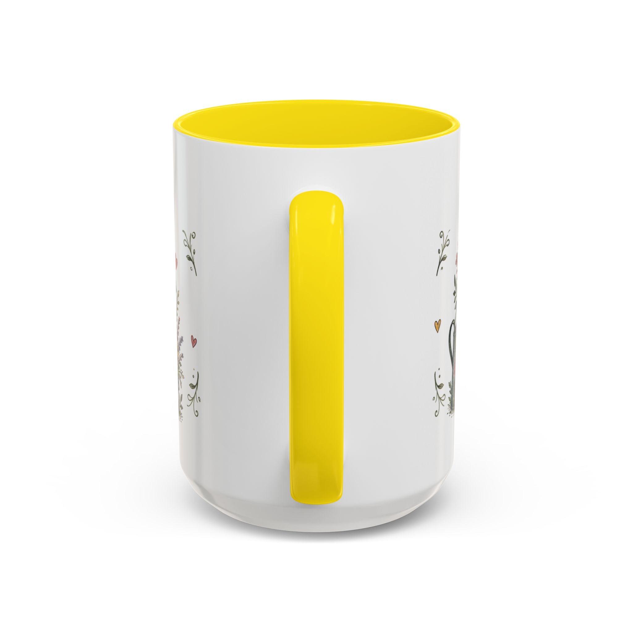 Grandma's Garden Of Love Coffee Mug | Gift From Grandkids | Accent Color Ceramic 11oz 15oz