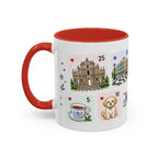Macau Coffee Mug | Postage Stamp Collage Mug | Travel Souvenir Accent Cup 11oz 15oz