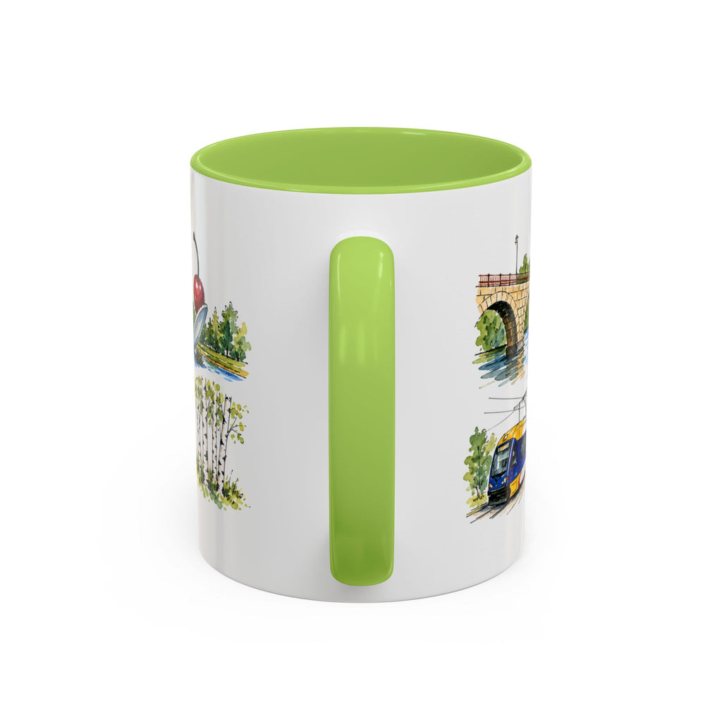 Minneapolis Illustrated Travel Mug | City Souvenir Accent Coffee Mug | 11oz 15oz Ceramic Cup