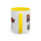 Memphis Illustrated Travel Mug | City Souvenir Accent Coffee Mug | 11oz 15oz Ceramic Cup