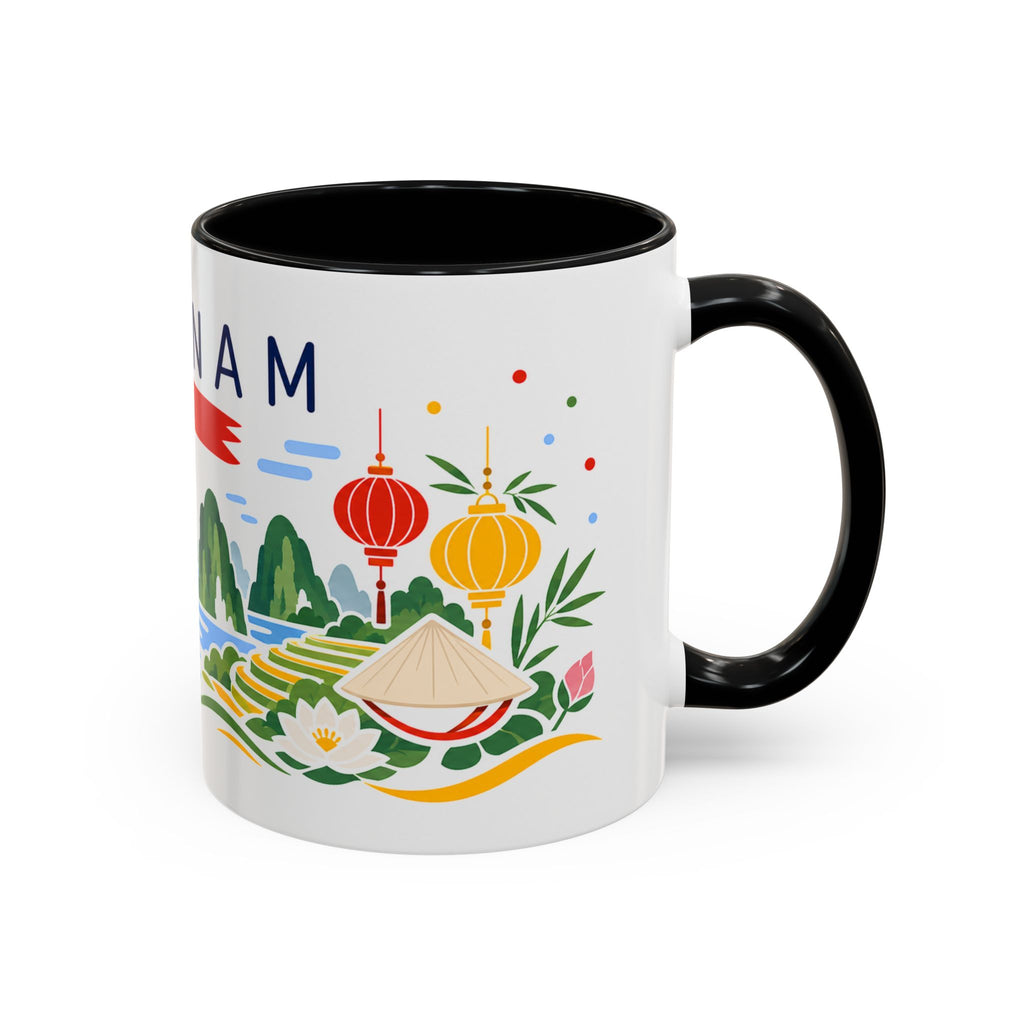 Vietnam Coffee Mug | Travel Souvenir Accent Mug | Country Gift Ceramic Cup 11oz 15oz