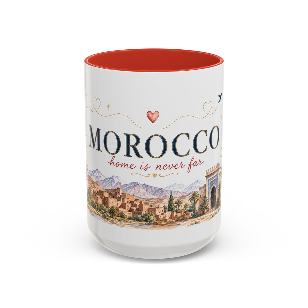 Morocco Home Country Mug | Moving Away Gift | Long Distance Friendship | 11 oz 15 oz Accent Mug