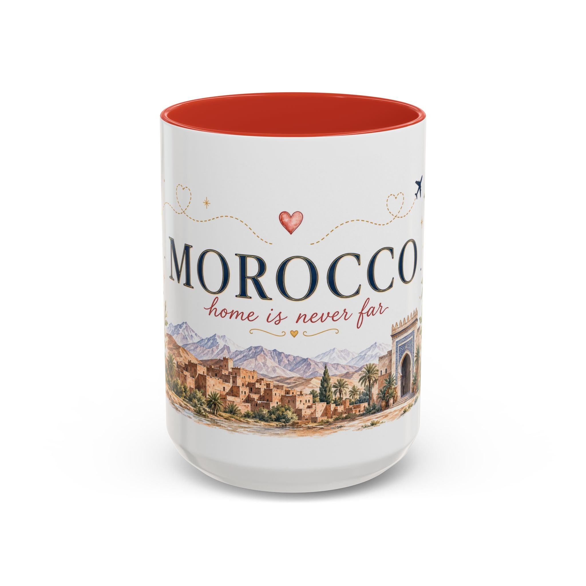 Morocco Home Country Mug | Moving Away Gift | Long Distance Friendship | 11 oz 15 oz Accent Mug
